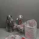 Hamucd Coastal Glass Table Lamps Set of 2, 3-Way Dimmable Touch Control Nautical Lamp with USB A+C Ports,Bedside Lamps Beach Decor, Modern Nightstand Lamps with 2 LED Bulbs for Bedroom Living Room