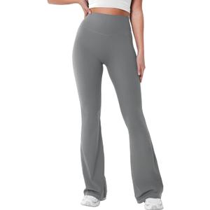 YEOREO Women's Mini Flared Workout High Waist No Front Seam Yoga Legging Pants (X-Large)