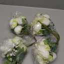 MARTINE MALL 4 Packs Peonies Artificial Flowers, White Artificial Peonies, Silk Peonies Flowers Fake Peonies Artificial Flowers Peonies Bouquet for Centerpiece Table Wedding Party Home Decor