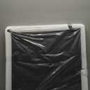 25 x 25 inches Luxury Leather Square Oversized Service Tray, Ottoman & Coffee Tray for Family Dinner, Out-of-House Picnic & Party 25 inch Black