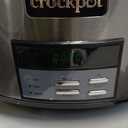 Crock-Pot Large 8-Quart Programmable Slow Cooker with Auto Warm Setting Black Stainless Steel Includes Cookbook (Pack of 1)