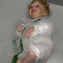 Angelbaby Real Newborn Reborn Baby Happy Girl Doll 20Inch Realistic Handmade Soft Weighted Body Silicone Baby Doll Super Cute Mouth Open Toddler Companion Toys