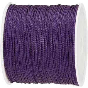 PH PandaHall 0.5mm Waxed Cord,116 Yards Waxed Polyester Cord Purple Waxed Thread Beading String Waxed Craft String for Bracelet Necklace Jewelry Waist Beads Making Crafting Beading Macrame