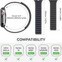 EVIE BAND Magnetic Band Compatible with Apple Watch Bands for Men Women 44mm 46mm 42mm 45mm 40mm 41mm 49mm 38mm, Silicone Loop Sport Strong Strap for iWatch Series 11 Ultra 3 Ultra 2 Se 10 9 8 7 6 5