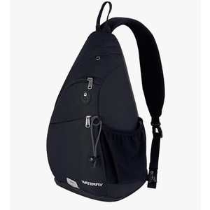 WATERFLY Sling Bag Crossbody Backpack: Over Shoulder Daypack Casual Cross Chest Side Pack