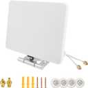 2x2 MIMO 5G 4G LTE Omni-Directional External Antenna (600-6000MHz), w/ TS9 & SMA Connectors, Compatible with Nighthawk M5 M6 (MR5200, MR5100) for AT&T, T-Mobile, Sprint Cellular Networks.