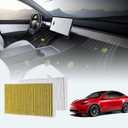 BASENOR Tesla Model Y Model 3 Cabin Air Filter with Activated Carbon [Longer Lasting] [OEM Filter Replacement] for 2020-2026 Model Y 2017-2025 Tesla 3 [Compatible with 2025 2026 Model Y Juniper]