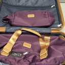 Luggage Sets 3 Piece,Suitcases with Wheels,Carry On Luggage Set,ABS Hard Case Luggage with TSA Lock Spinner Wheels(3 Piece Sets,Purple(20"/DB/TB))