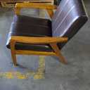 Baxton Studio BBT8011A2-Brown Living-Room-Chairs, Medium, Leather, Dark Brown