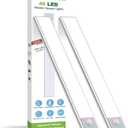 BLS Under Cabinet Lights, 46 LED lights Battery Operated Motion Sensor Light Indoor, USB C Rechargeable Closet Lights Motion Sensored, 1500mah Wireless Magnetic Light for Kitchen Night Stairs (2 Pack)