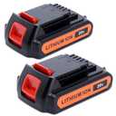 2Pack LBXR20 20V Battery 4.0 ah Compatible with Black and Decker 20V Lithium Battery LBXR2020 LBX20 LBXR2520 LBXR20-OPE2, Compatible with Black & Decker 20 Volt Max Cordless Drill Power Tools