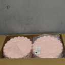 LIYH 100 Pcs Pink Plastic Plates with Gold Disposable Pink Dessert Plates 7.5" Gold Plastic Plate,Baby Shower Plate Set Suitable for Weddings Bridal Showers Afternoon Tea