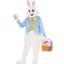 Morph Easter Bunny Costume Adult Deluxe Rabbit Mascot Outfit for Men - Perfect for Easter Costumes and Events L