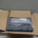 Kitstorack TV Tray Table, Adjustable Height & Flip-Top & Rounded Metal Corners, Snack Table for Couch, Sofa, Bed, Chair, Living Room, C Shaped End Side Table for Eating, Dinner or Laptop, Small Spaces (Brown)