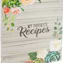Paper Junkie 3 Ring Binder for Recipes with 12 Divider Tabs, 2-Sided Pocket, and 2 Sets of Sticker Sheets (10 x 11.5 in) - Cookbook Binder