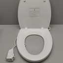 LEIVI Heated Toilet Seat with Built-in Side Control, Lid and Seat Soft Close, Auto Night Light, Easy Installation, Elongated