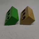 2 Pack Pigeon Plastic Feeder Bird Slot Feeder Dove Food Feeding Hanging Box for Poultry Pigeon Parrot Budgie Parakeet Cage (Three Holes)