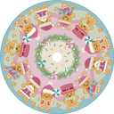Gingerbread Christmas Tree Skirt, Pink Gingerbread Tree Skirt, Candyland Christmas Decorations for Funny Holiday Party Indoor Decoration Home Decor