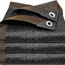 Winemana 50% Black Shade Cloth, 6.6 x 6.6 FT Durable Mesh Tarp with Grommets, Garden Sunblock Shade Cloth Shading Antifreezing for Plants Cover, Greenhouse, Barns Kennel, Patio, Tomatoes