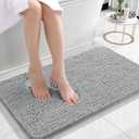 OLANLY Small Bathroom Rugs 24x16, Extra Soft Absorbent Chenille Bath Rugs