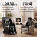 Massage Chair Pad with Heat, Shiatsu Neck and Back Massager for Chair