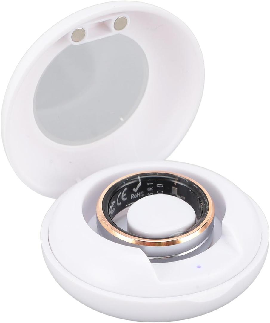 Fitness Tracker Smart Ring for Men & Women, Health Tracker with Calorie Tracking Montor, Step Counter for Walking, Anillo Inteligente para Hombre for Gift (Silver and Gold)