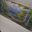 Enartly Landscape Wall Art Large Living Room Bedroom Wall Decor White Birch Tree Canvas Green Forest Painting Nature Picture Scenery Artwork Textured Framed for Bathroom Home Office Decoration 40"x20"