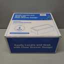 Audend Clear Stackable Storage Bins with Lids, 4 Pack Plastic Storage Containers with Handle for Pantry and Snack Organizers, Suitable for Kitchen, Bathroom, Fridge, Cabinet