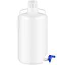 Maxdot 1 Pcs 5.3 Gallon Plastic Liquid Dispenser Carboy with Spigot Leak-Proof, Durable HDPE, 20l Reusable Liquid Storage Solution for Lab, Pharmaceutical, Chemical Resistant, and Industrial Use