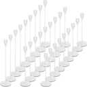 Potchen 27 Pack White Candles Holder, 9 Sets Metal Taper Candlestick Holders Fit 0.75 Inch Thick Pillar Candles, Vintage Modern Candle Sticks Centerpiece Decor for Wedding Home Dinning Anniversary