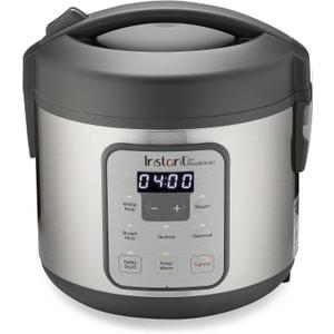 Instant Pot Zest 8 Cup One Touch Rice Cooker, From the Makers of Instant Pot, Steamer, Cooks Rice, Grains, Quinoa and Oatmeal, 8-cup cooked/4-cup uncooked, No Pressure Cooking Functionality
