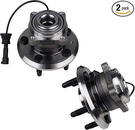 KUSATEC 512440 2PCS Rear Wheel Bearing and Hub Assembly Compatible with for Chevy Equinox, GMC Terrain, 2010 2011 2012 2013 2014 2015 2016 2017, 5 Lug w/ABS