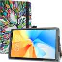 LiuShan Compatible with TECLAST P25T case,Vortex T10M Pro Plus case,PU Leather Slim Folding Stand Cover for TECLAST 10 inch 2023 P25T/ Vortex T10/ Vortex T10M/ Vortex T10M Pro Plus Tablet,Love Tree
