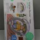 Ingenuity InLighten Baby Bouncer Seat with Light Up-Toy Bar and Bear Tummy Time Pillow Mat - Nate, Newborn and up