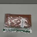 Rfid Slim Wallet for Womens Thin Card Holder Travel Wallet Bifold Clutch Long Ladies Billfold Brown