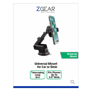 ZGear Universal Phone Mount for Car or Desk - Black