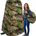 Wakeman Pop Up Changing Tent, 3.3 x 3.3 x 6.2ft, Camping Shower Tent for Portable Toilet Stall or Dressing Room with Carry Bag for Camping, Beach, or Tailgate, Polyester