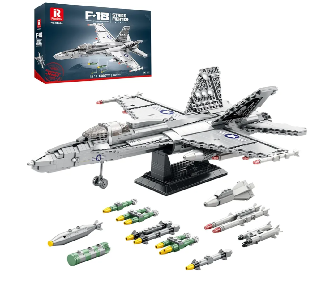 Reobrix F15E Fighter Jet Building Sets for Adults, Military Fighter Bombers Display Model 33034, Strike Eagle Military Plane Collectible Set, Toys Gifts for Aviation Fans Boys Girls 14+ (2216 PCS)