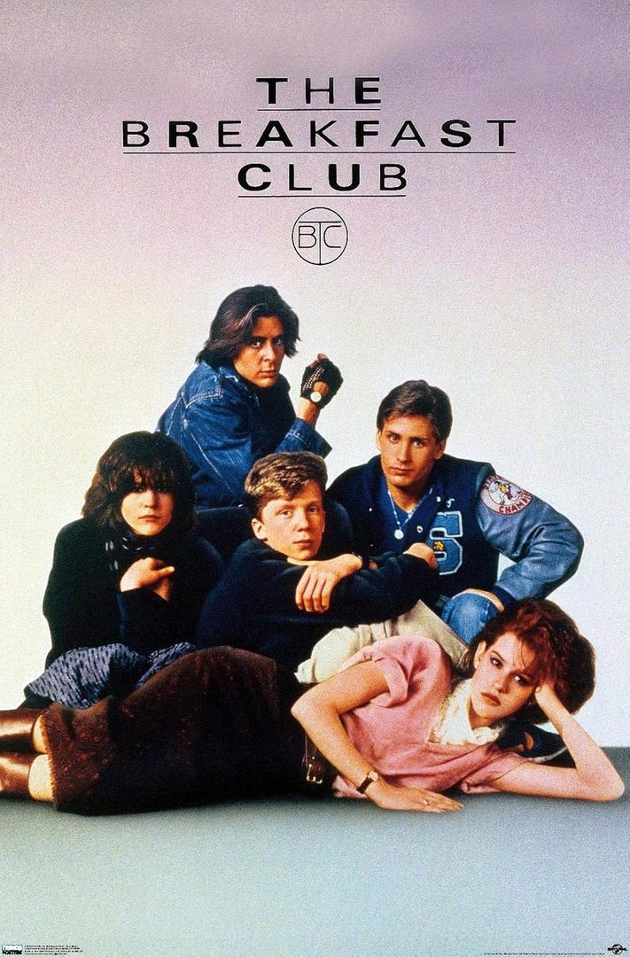 24X36 The Breakfast Club - One Sheet Wall Poster, 36L" x 24W", Unframed Version