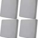 Newwiee Set of 4 Stretch Patio Cushion Covers Sofa Couch Seat Chair Slipcovers Cushion Cover Replacement Furniture Protector for Pets Washable(Light Grey,Seat Cover,Solid)