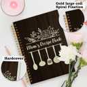 SNNDER Mom Gifts Notebook Journal, Mom's Recipe Spiral Notebook, Recipe Book To Write In Your Own Recipes, Cooking Journal for Mother, 5.5x8.3 Inch