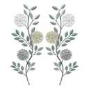 Gugxiom 1 Pcs Metal Flower Leaves Wall Art, 15.7in Metal Tree Leaf Wall Decor, Vintage Leaf Wall Hanging, Rustic Wall Decor for Home, Living Room, Bedroom, Garden, Outdoor