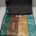 10 Pcs Farmhouse Kitchen Decor Sets 4 Teal Green Kitchen Dish Towels 2 Teal Pot Holders 2 Oven Mitts Glove 2 Brown Rustic Non Slip Rugs and Mats for Floor Home Decorations Accessories Mom Gifts