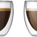 Bodum 2.5oz Pavina Double Wall High-Heat Borosilicate Glass, Set of 2, Clear