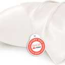 Bedsure King Size Satin Pillowcase Set of 2 - Ivory Silky Pillow Cases for Hair and Skin with Envelope Closure, Similar to Silk Pillow Cases, Gifts for Women Men, 20x36 Inches, 2pcs