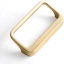 Goo-Ki Light Brushed Brass Cabinet Pulls with 2.5'' Hole Center(64mm),Modern Zinc Alloy Drawer Pulls for Drawer,Wardrobe,Cupboard,6 Pack