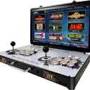 Portable 20000 in 1 Metal Box 3D Arcade Game Console, 22 inch Screen Retro Electronic Game Console, with Search/Hide/Save/Load/Pause Functions