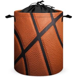 Basketball Laundry Hamper Collapsible Kids Laundry Basket for Boys Room Decor Storage Basket Boys Hamper Basketball Room Decor and Accessories