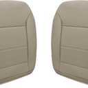 Driver & Passenger Bottom Leather Replacement Seat Covers Tan Compatible with Mercedes-Benz ML 320 ML 350 ML 450 2009 2010 2011 2012 2013