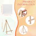 MotiMind 36 Pcs Mini Canvas and Easel Set for Painting, 6 x 6 Inch Canvas Panels with 6 Inch Wooden Easels for Oil Acrylic Painting Christmas Birthday Valentine's Mother's Day Art Crafts Party Favors